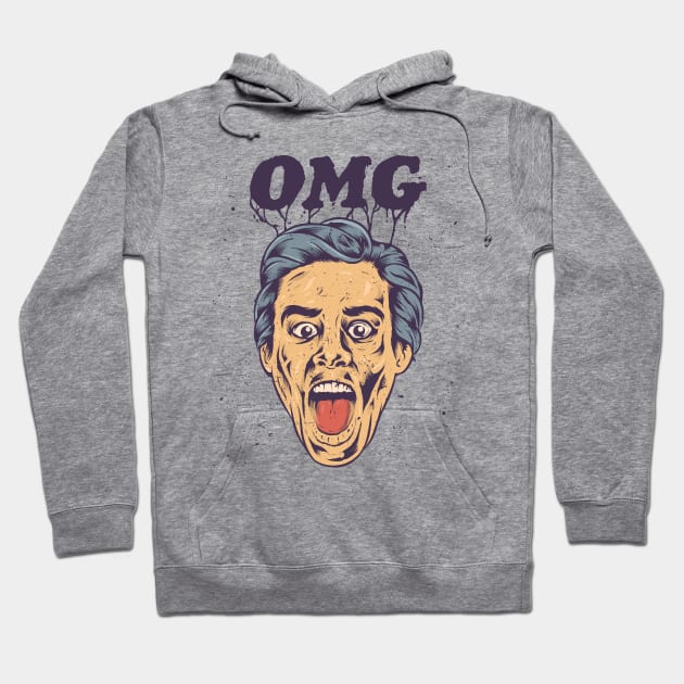 The Man Screaming OMG Hoodie by haloakuadit